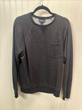 Patagonia Men's Heather Charcoal Crewneck Sweatshirt